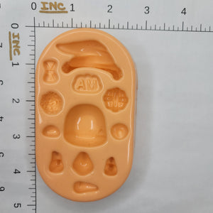 MD #40 Xmas Bear silicone mold