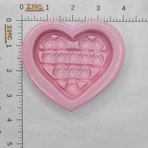 Heart Pop It LG Silicone Mold 807 MA