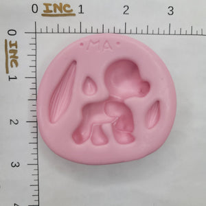 Cute Horse Silicone Mold 791 MA