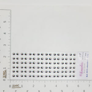 Adhesive Resin Eyes for Clays V.A. 013 (X-SM) 48 Pairs(PP) 5.7MM - Rainbow