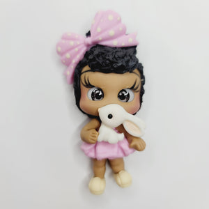 Lucille #344 Clay Doll for Bow-Center, Jewelry Charms, Accessories, and More