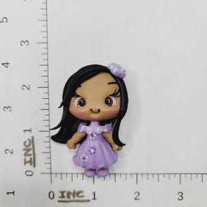 Isabela #258 Clay Doll for Bow-Center, Jewelry Charms, Accessories, and More