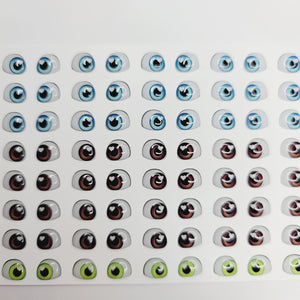 Adhesive Resin Eyes for Clays Multicolor STY R095 (P/SM) 64Pairs