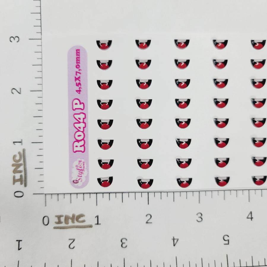 Adhesive Resin Mouth for Clays STY R044 (P/SM) 60Pairs