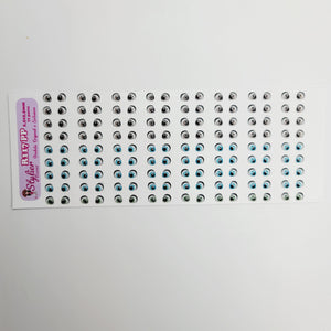 Adhesive Resin Eyes for Clays Multicolor STY R117 (X-SM - PP) 72Pairs