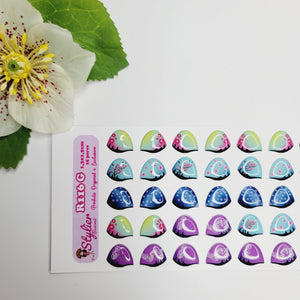 Adhesive Resin Eyeshadows for Clays Multicolor STY R116 (LG - G) 25 Pairs