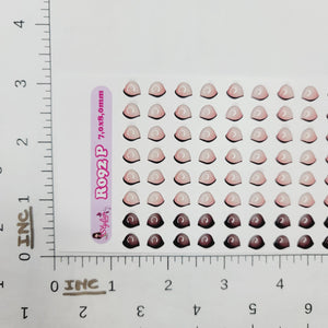 Adhesive Resin Eyeshadows for Clays Multicolor STY R092 (P / SM) 64 Pairs