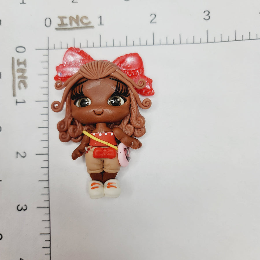 Nova #437 Clay Doll for Bow-Center, Jewelry Charms, Accessories, and More