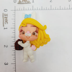 Lilly Belle  #323 Clay Doll for Bow-Center, Jewelry Charms, Accessories, and More