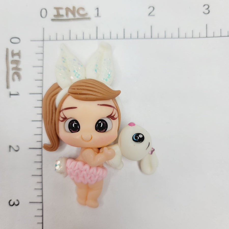 Tulip #564 Clay Doll for Bow-Center, Jewelry Charms, Accessories, and More