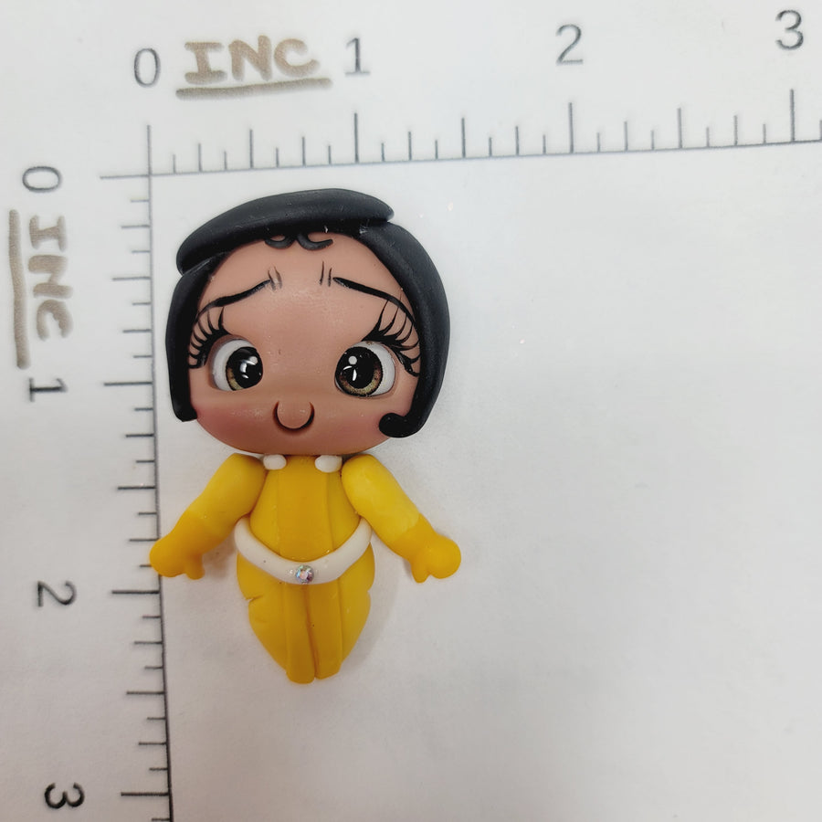 Buttercup #090 Clay Doll for Bow-Center, Jewelry Charms, Accessories, and More