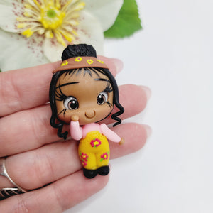 Ramla #483 Clay Doll for Bow-Center, Jewelry Charms, Accessories, and More