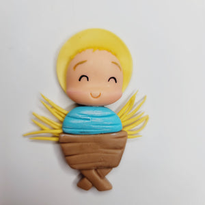 Jesus #271 Clay Doll for Bow-Center, Jewelry Charms, Accessories, and More