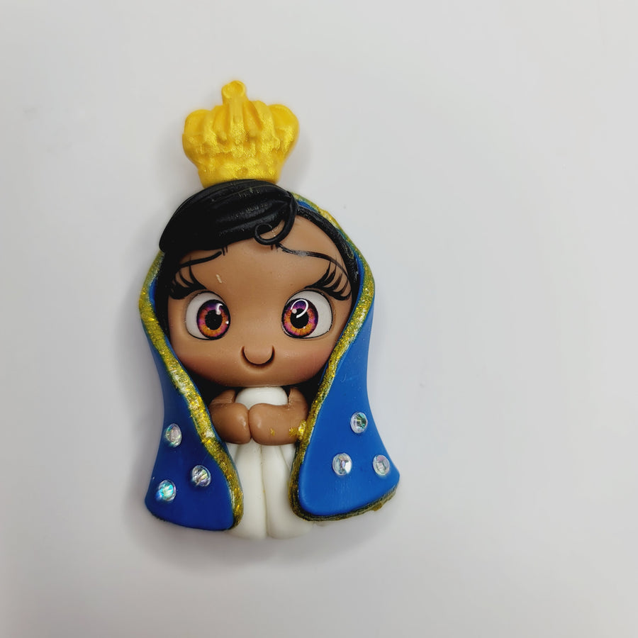 Aparecida 2 #031 Clay Doll for Bow-Center, Jewelry Charms, Accessories, and More