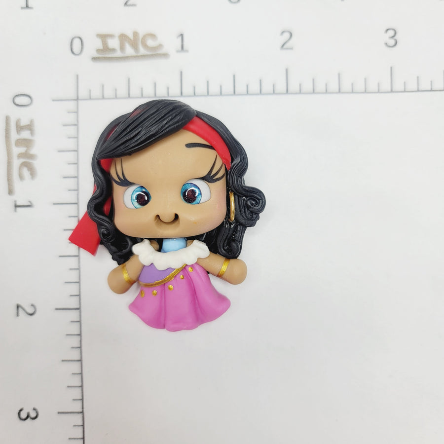 Esmeralda #200 Clay Doll for Bow-Center, Jewelry Charms, Accessories, and More