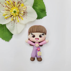 Abby Park #001 Clay Doll for Bow-Center, Jewelry Charms, Accessories, and More