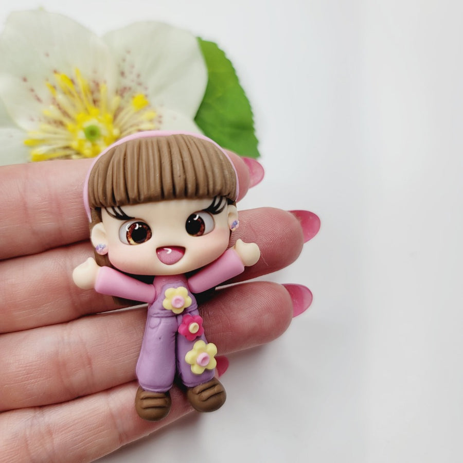 Abby Park #001 Clay Doll for Bow-Center, Jewelry Charms, Accessories, and More