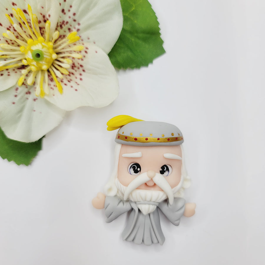 Dumbledore #175 Clay Doll for Bow-Center, Jewelry Charms, Accessories, and More