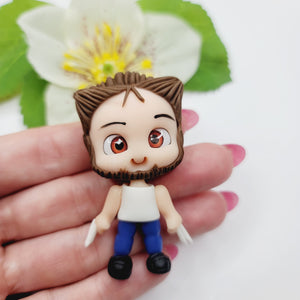 Wolverine #593 Clay Doll for Bow-Center, Jewelry Charms, Accessories, and More