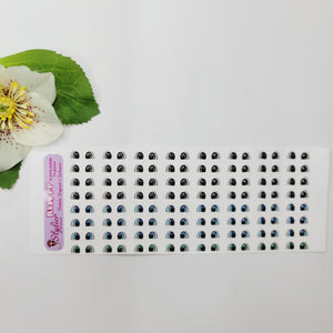 Adhesive Resin Eyes for Clays Multicolor STY R119 PP (X-SM) 72 Pairs