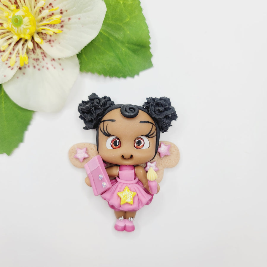 School Fairy Liz #615 Clay Doll for Bow-Center, Jewelry Charms, Accessories, and More