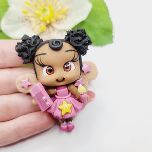 School Fairy Liz #615 Clay Doll for Bow-Center, Jewelry Charms, Accessories, and More