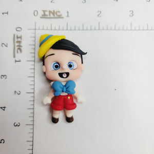 Pinocchio #631 Clay Doll for Bow-Center, Jewelry Charms, Accessories, and More