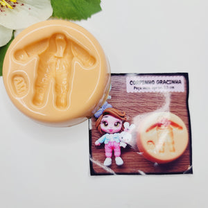 MD #78 Cute Body 7  Silicone Mold