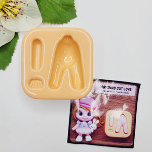 MD #92 Cute Love Cake top Body Silicone Mold