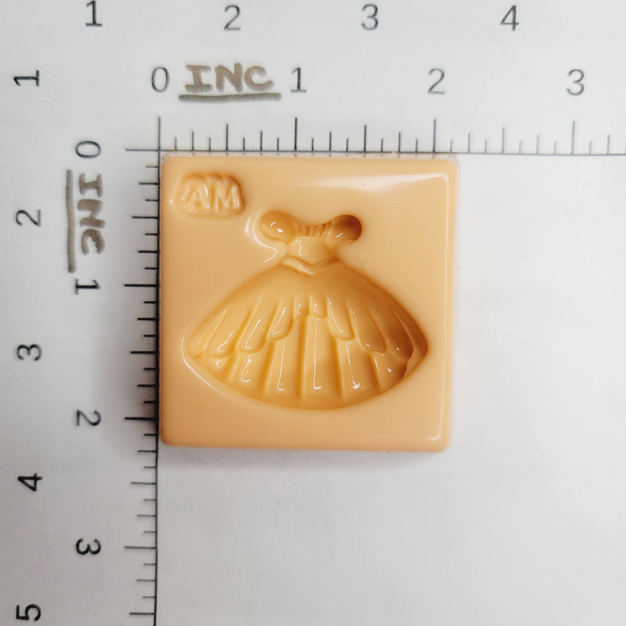 MD #81 Glamour Dress 2 Silicone Mold