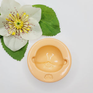 MD #84 Cute Love Cake top head with mouth Silicone Mold