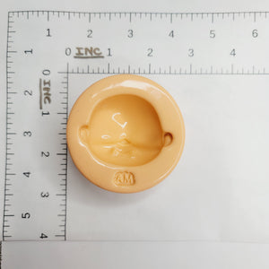 MD #84 Cute Love Cake top head with mouth Silicone Mold