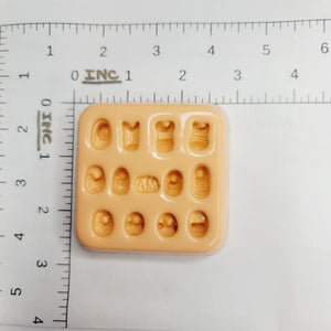 MD #95 Miniature shoes Silicone Mold