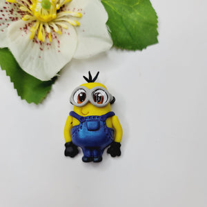 Minion 1 #637 Clay Doll for Bow-Center, Jewelry Charms, Accessories, and More