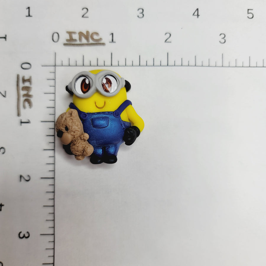 Minion 2 #638 Clay Doll for Bow-Center, Jewelry Charms, Accessories, and More