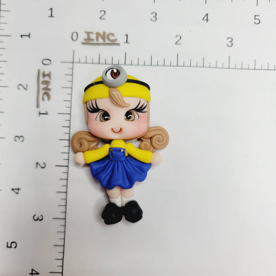 Miniona 2 #653 Clay Doll for Bow-Center, Jewelry Charms, Accessories, and More