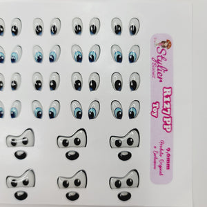 Adhesive Resin Eyes & Mouth for Clays Multicolor R127 PP (X-SM) Toy 28 UNITS