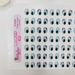 Adhesive Resin Eyes for Clays Multicolor R129 PP (X-SM) Toy 35 Pairs