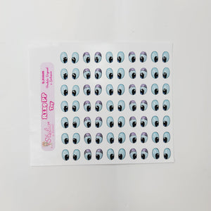Adhesive Resin Eyes for Clays Multicolor R129 PP (X-SM) Toy 35 Pairs