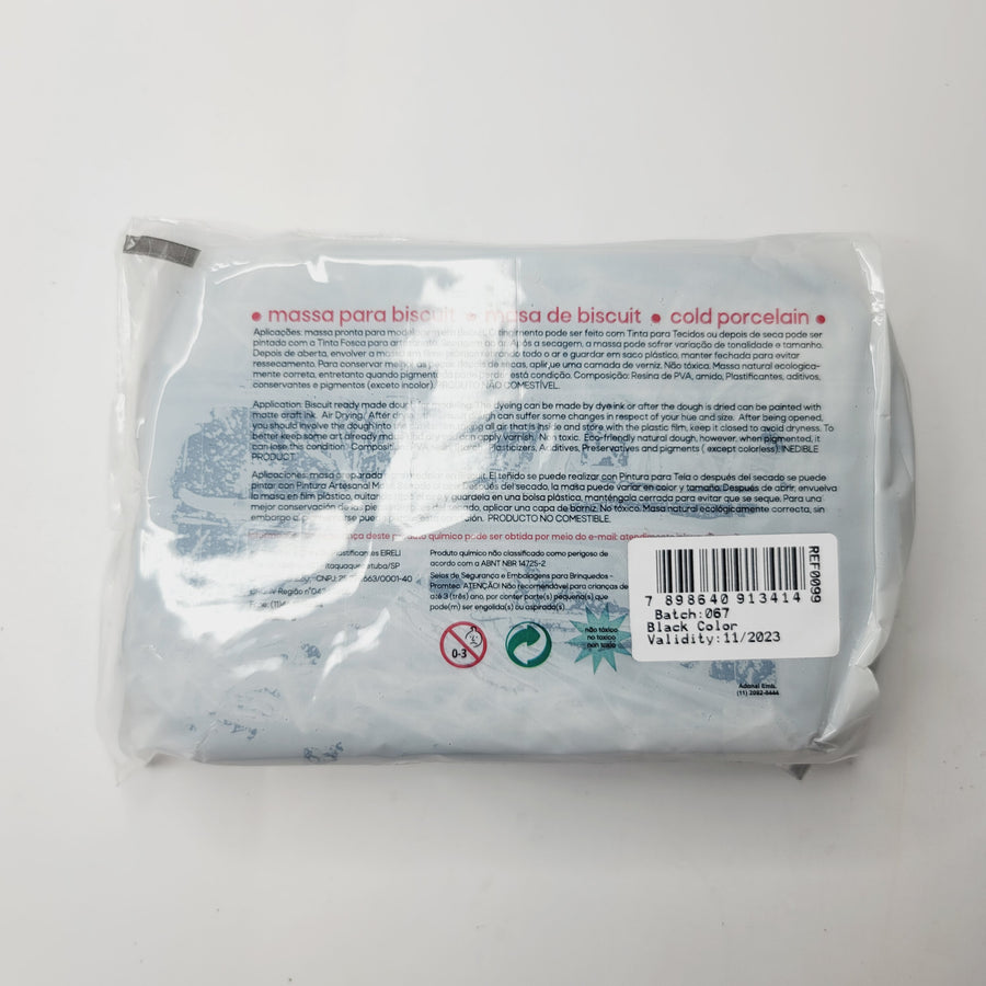 Black Air Dry Clay Dough (900g/32oz)