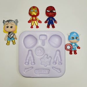 Super Heroes Silicone Mold FNY #17