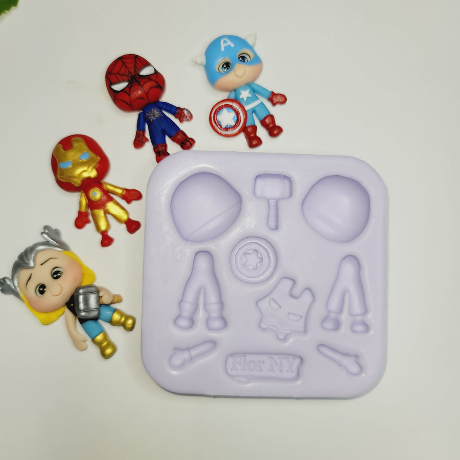 Super Heroes Silicone Mold FNY #17