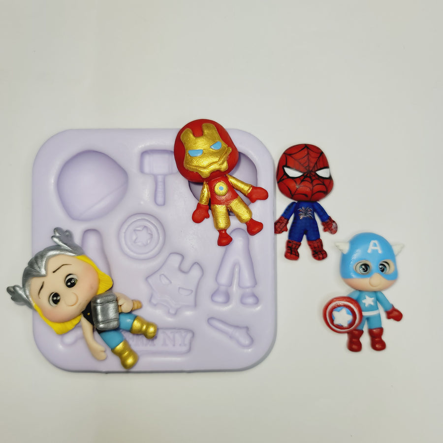 Super Heroes Silicone Mold FNY #17