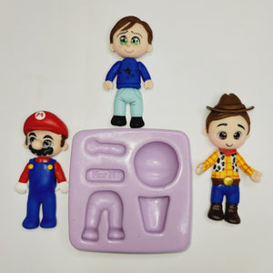 Kids Universal 3D Cake top Silicone Mold FNY #15