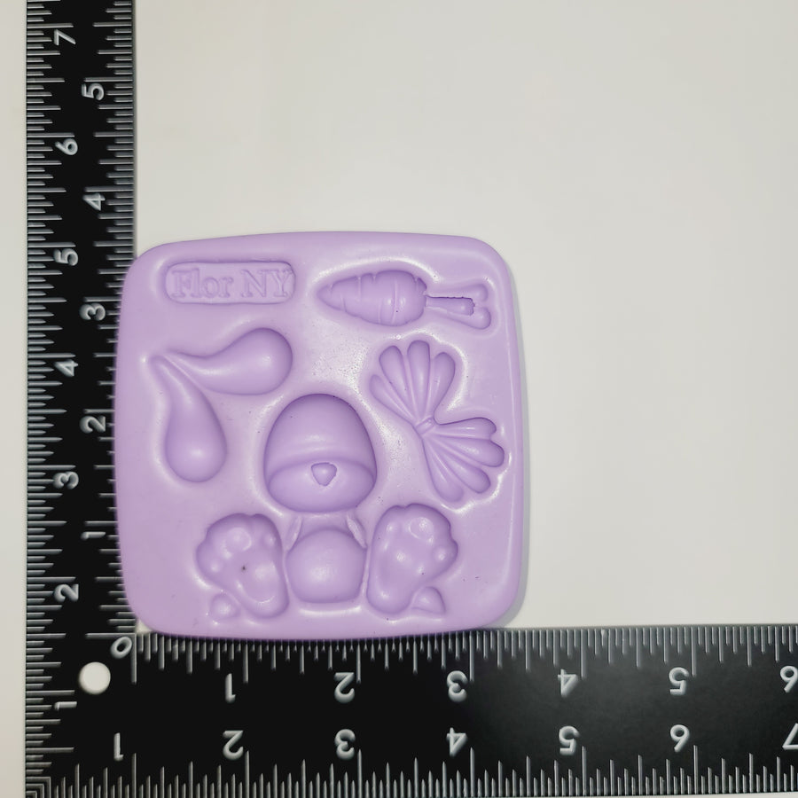 Adorable Bunny  silicone mold FNY #13