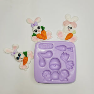 Adorable Bunny  silicone mold FNY #13