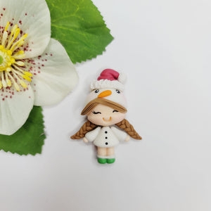 Eldany Xmas #182 Clay Doll for Bow-Center, Jewelry Charms, Accessories, and More