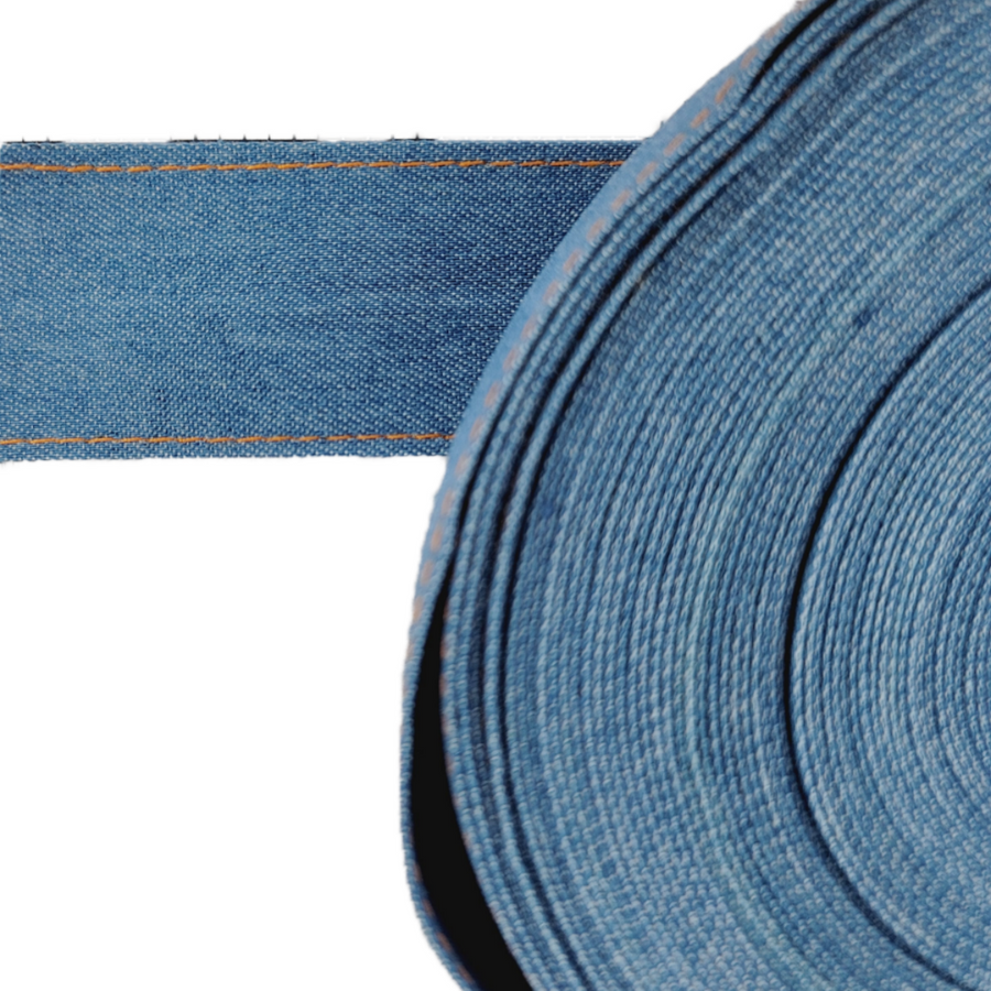 Real Denim Ribbon - Sold by the Yard