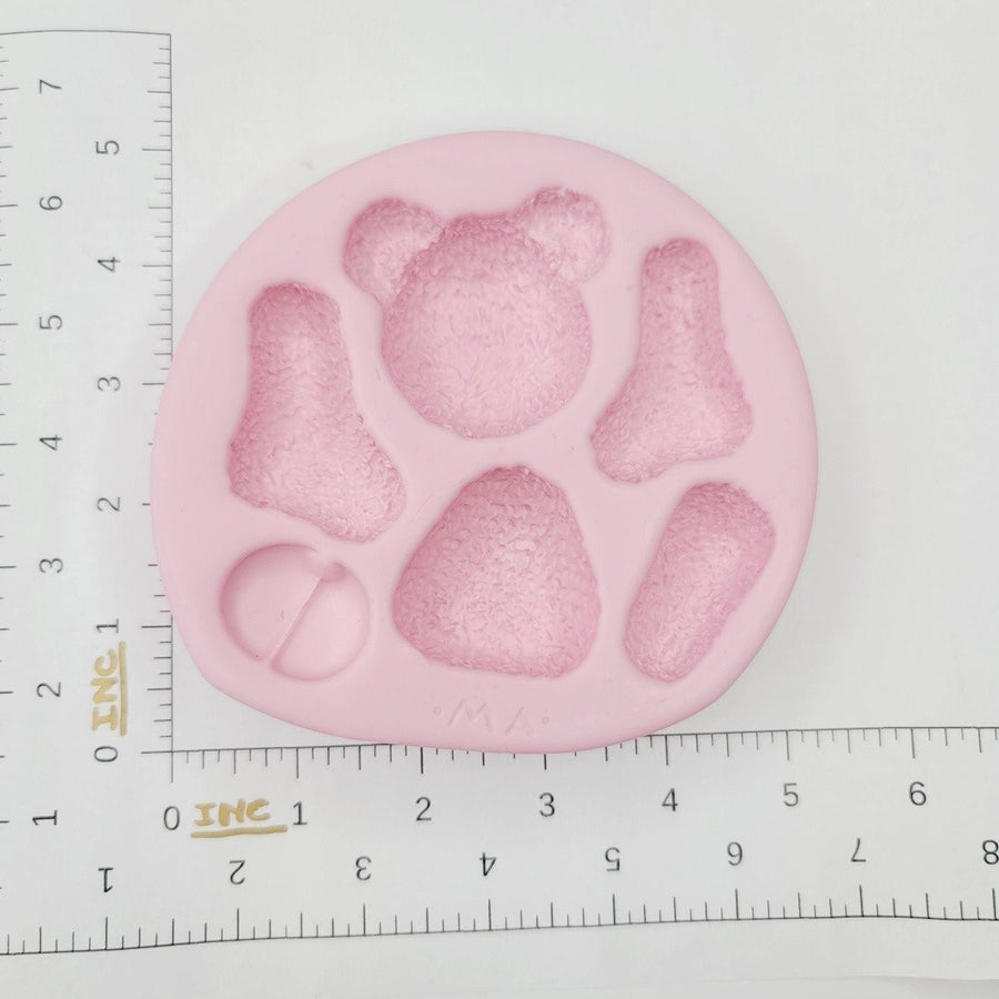 Big Furry Bear Silicone Mold MA 089