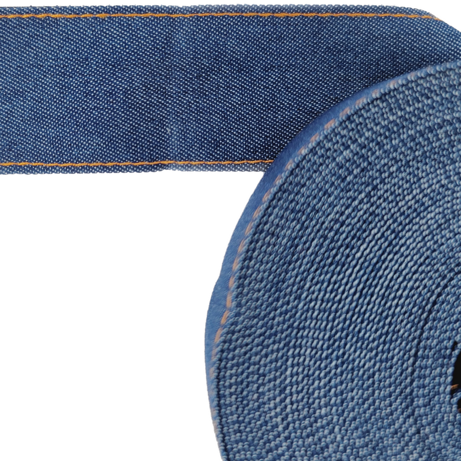 Real Denim Ribbon - Sold by the Yard